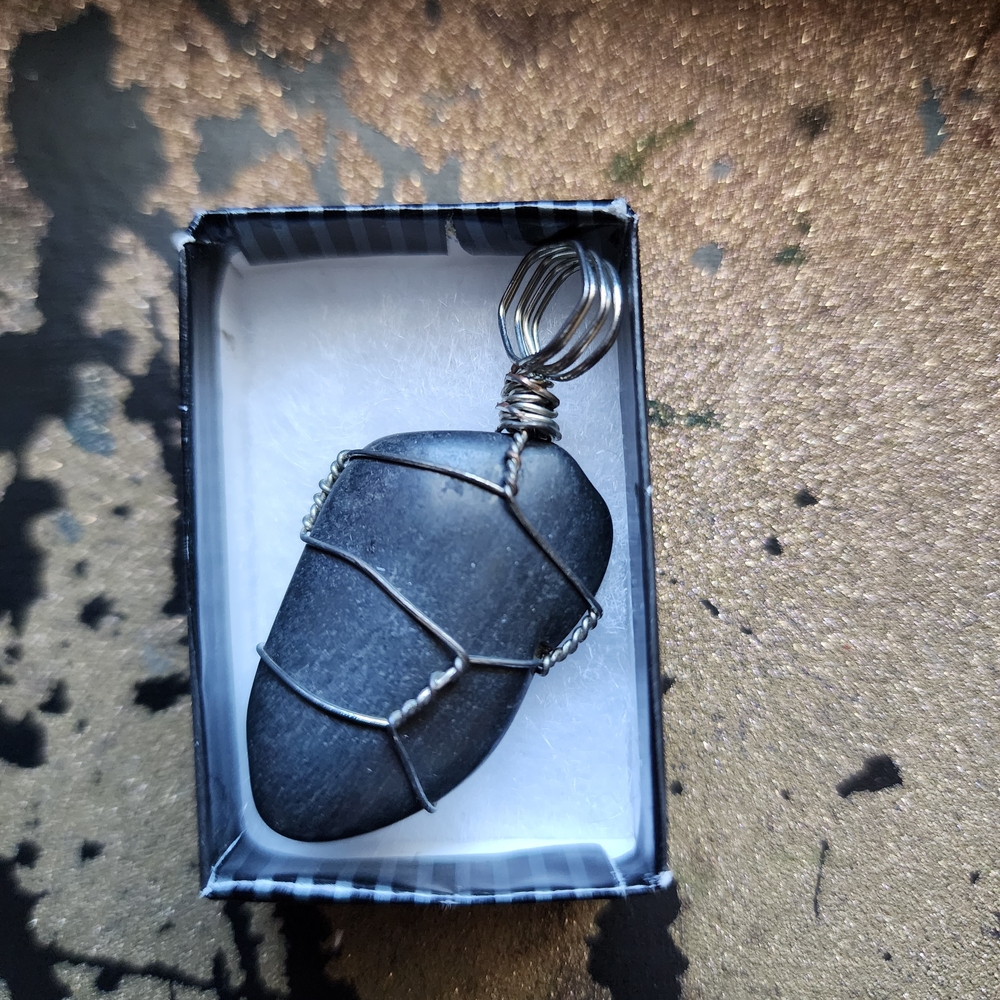 Wire Wrapped Stone Pendant